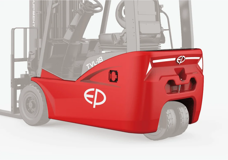 Der TVL182/202 basiert auf EPs selbstentwickeltem Design des Integral-Gusschassis, was bedeutet, dass es keine gemeinsame Schnittstelle zwischen Chassis und Gegengewicht mehr gibt. Es bietet herausragende strukturelle Festigkeit und einen von Natur aus niedrigeren Schwerpunkt. Dies gewährleistet eine hervorragende Stabilität des Gabelstaplers, selbst bei voller Last und hohen Hubhöhen, und minimiert Vibrationen und Mastschwingungen. Der robuste Rahmen erhöht zusätzlich die Haltbarkeit und verlängert die Lebensdauer des Gabelstaplers.